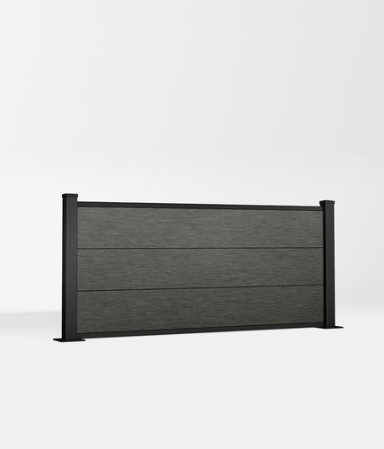 Suffolk Charcoal composite fence panel - Low (set)