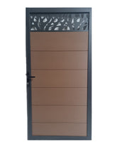 Load image into Gallery viewer, Garden Gate with Decoration and Lock (Henley, Walnut)
